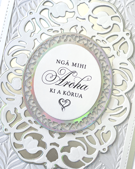 Luxury Handmade Māori Wedding Card – With love to you Two