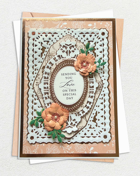Sending Love on this Special Day - White Floral