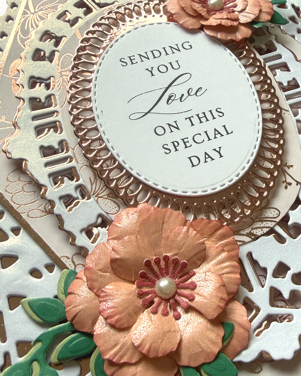 Sending Love on this Special Day - White Floral