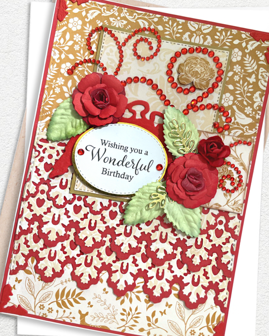 Handmade Birthday Card NZ | Wishing you a Wonderful Birthday