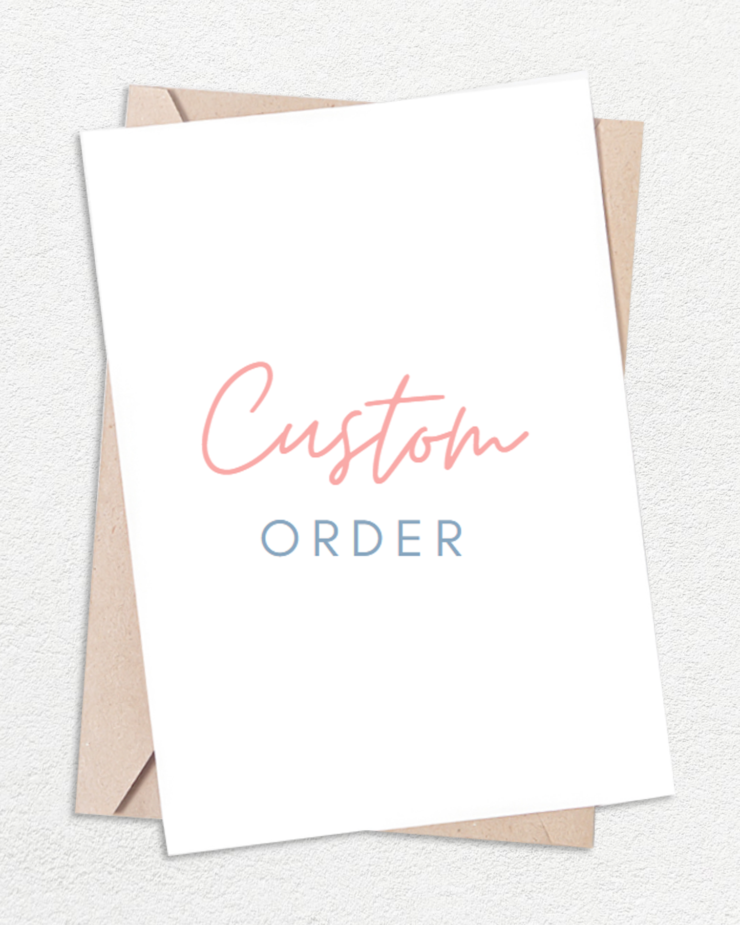 Custom Order - International Shipping