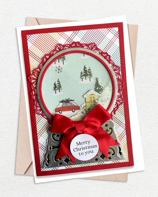 Christmas Card | Shaker Card, Merry Christmas to you