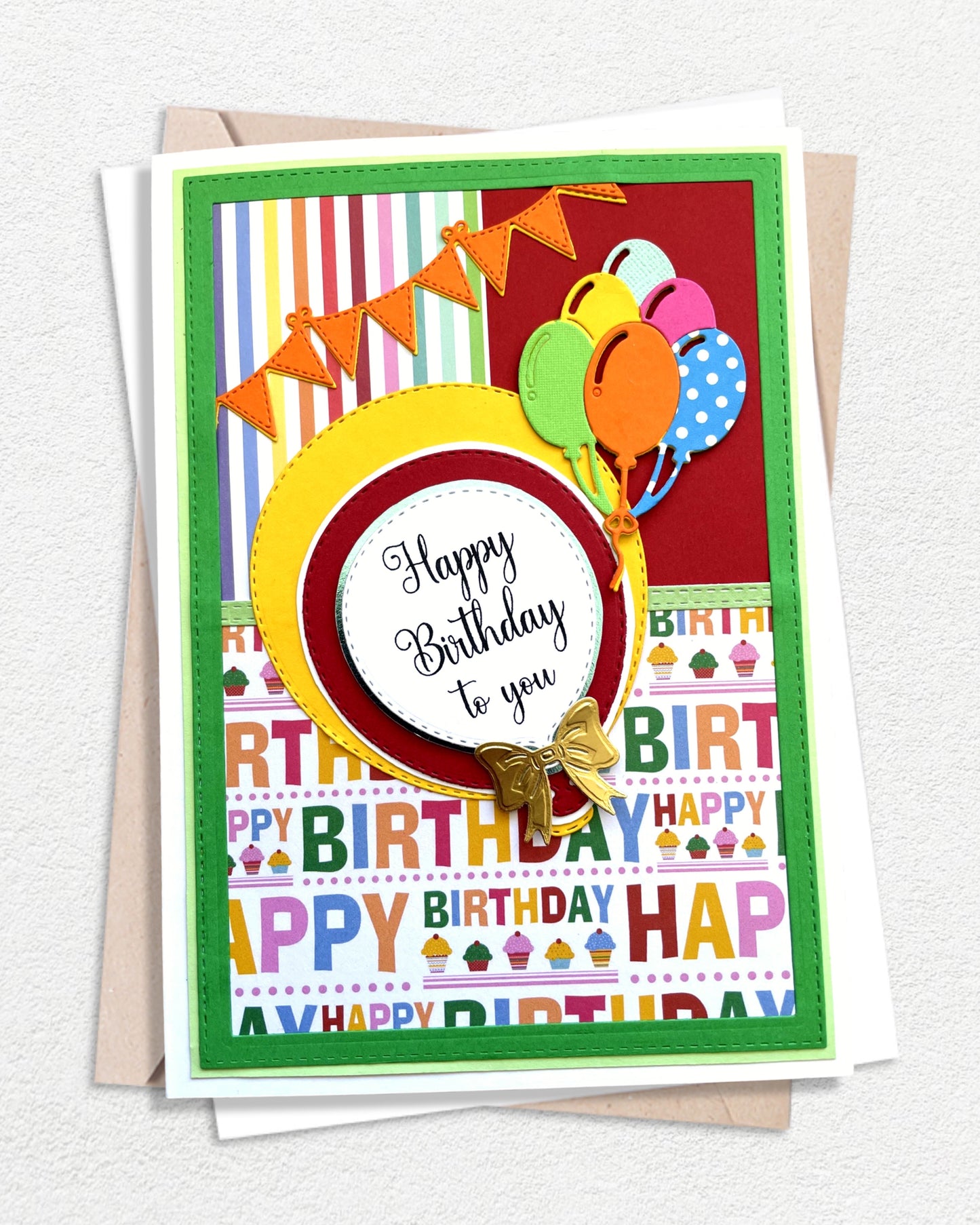 Birthday Card with Balloons